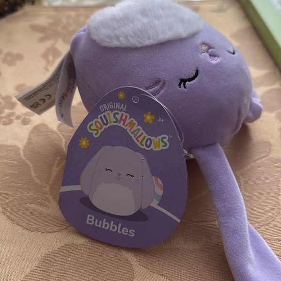 Squishmallow Bubbles the bunny Easter Squad Squishy Soft Plush Toy Animal - Picture 5 of 11